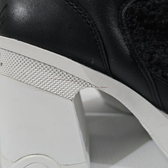 Sorel Brex Cozy Heel Boot Womens 10 Black Sea Salt White Lace Up Waterproof - Picture 4 of 15